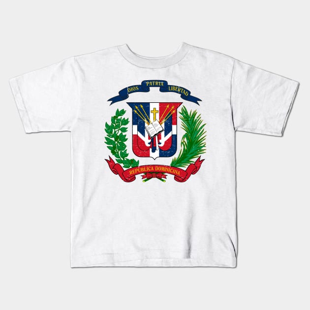 Republica Dominicana - Coat of arms Kids T-Shirt by verde